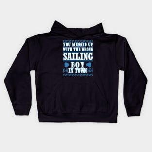 Sailing Sailboat Captain Men's Day Sailing ship Kids Hoodie